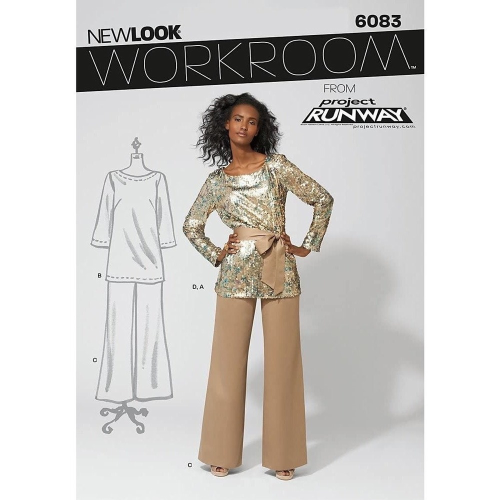 New Look Sewing‎ Pattern 6083 Pants Top Misses Size 8-18